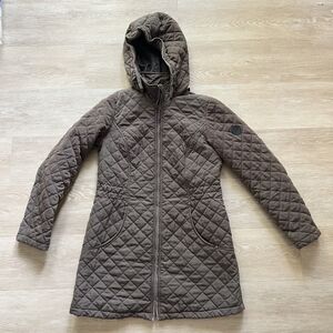 Laundry by Shelli Segal Hooded Quilted Coat-Size M